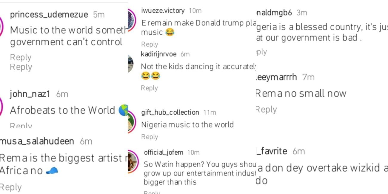 Reactions as Ronaldo and Neymar recognizes Rema's song