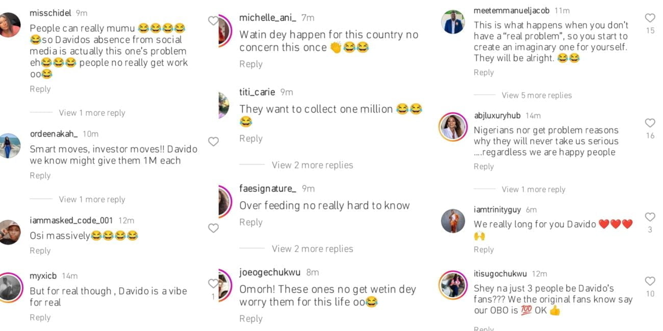 Reactions as fans of Davido protest in Lagos
