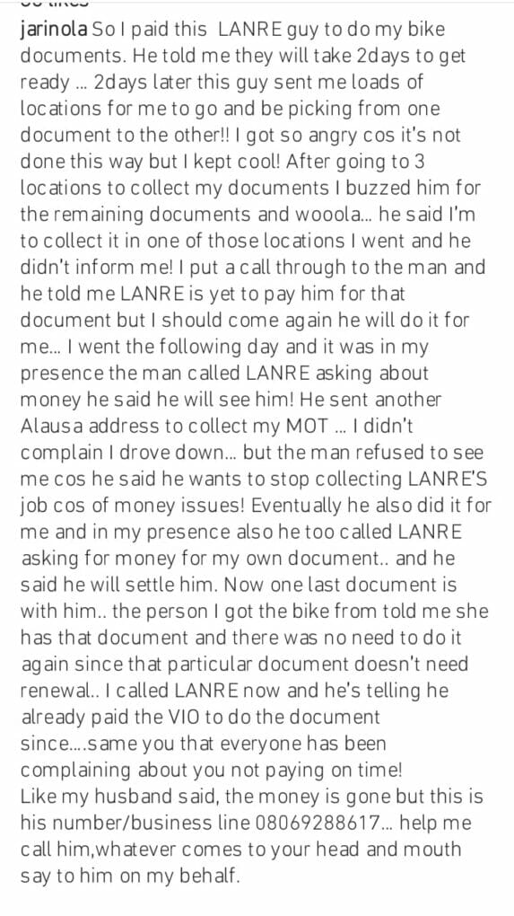 Rotimi Salami's wife gets scammed