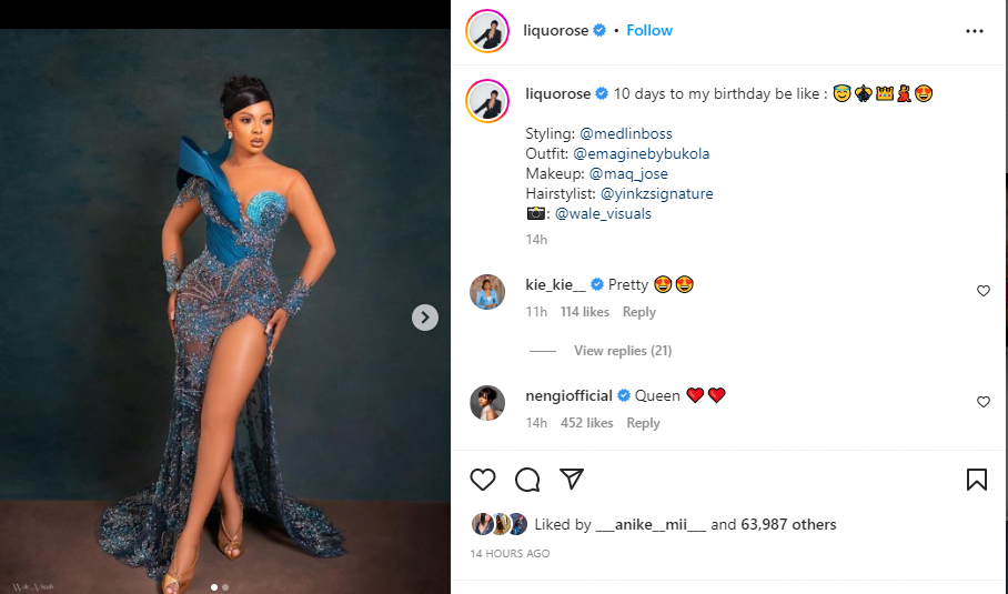 BBNaija's Liquorose dishes out scintillating pictures days to her birthday