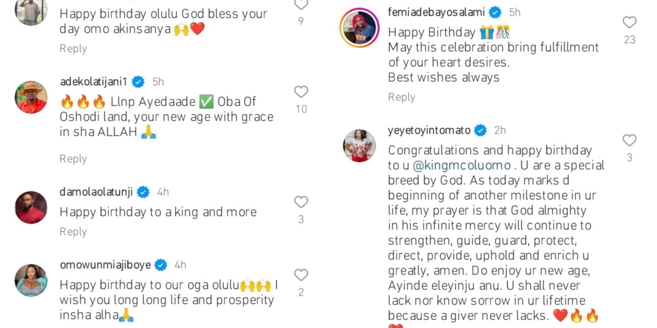 Nollywood stars celebrate MC Oluomo as he marks birthday