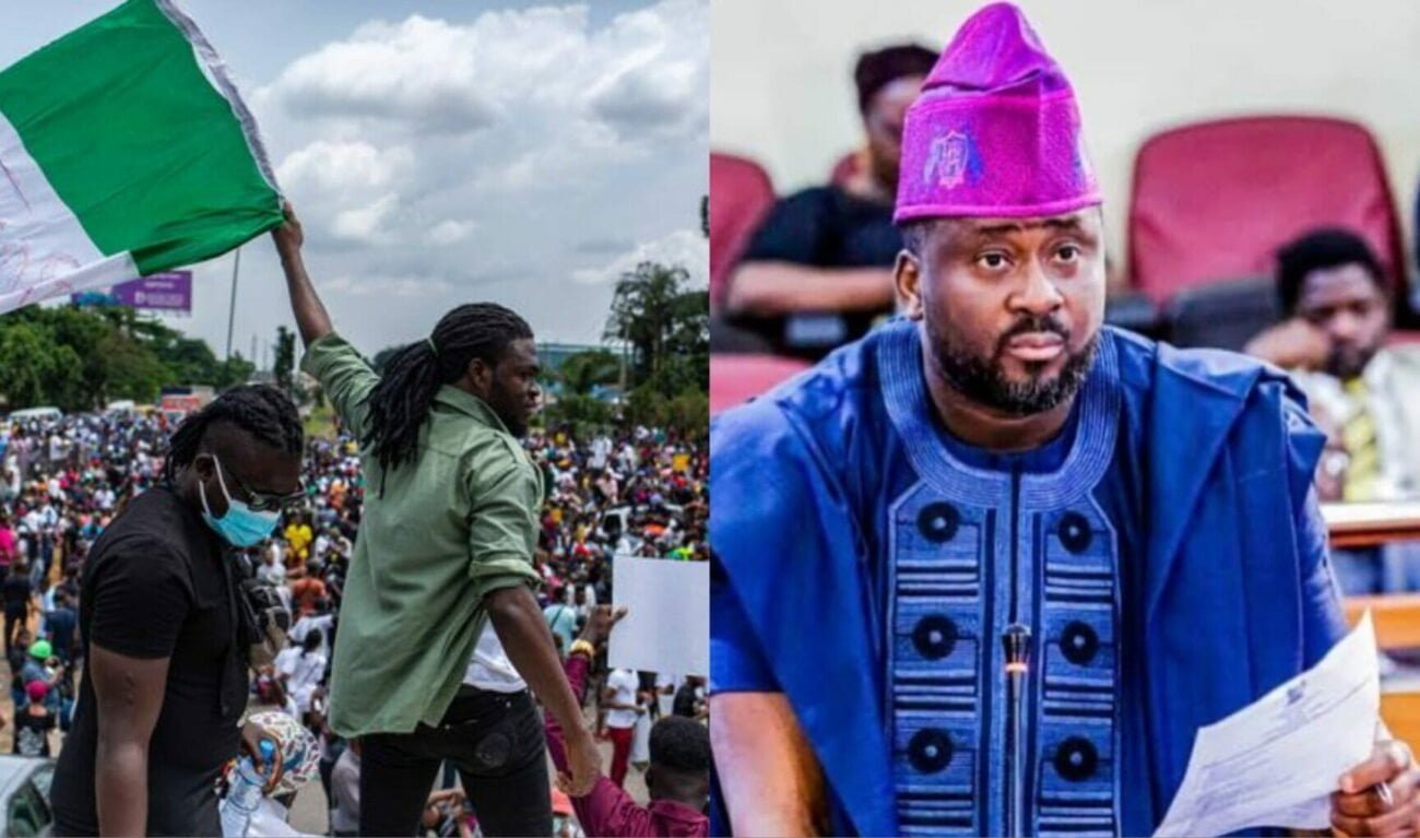'The hatred is too much for me' Desmond Elliot cries out as Lagos youths continue to drag him