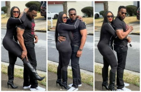 Fans drool as Actor Ninalowo shares loved up pictures with wife