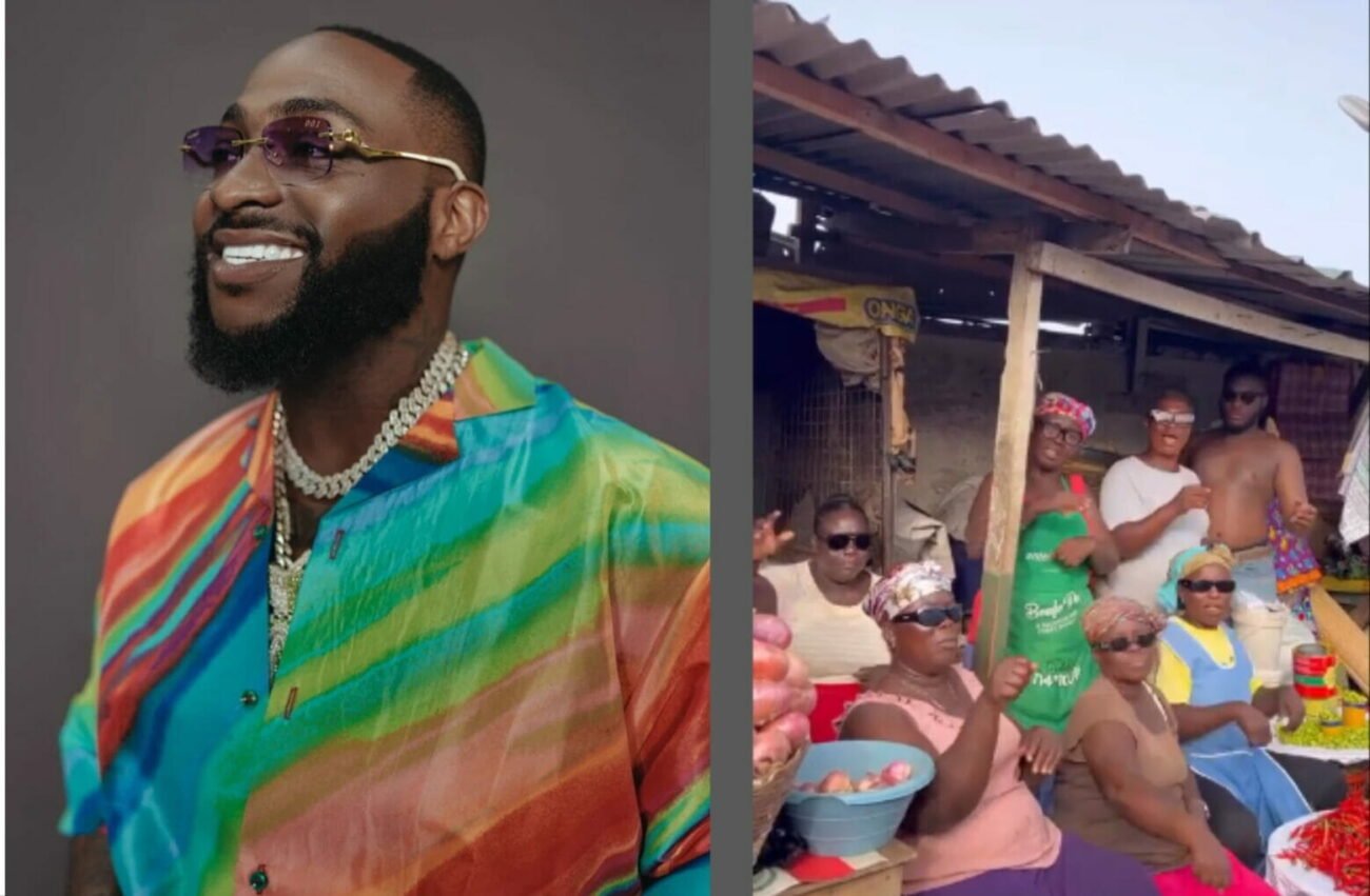 Fans react as video of market women dancing to Davido's latest song goes viral
