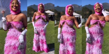 Erica Nlewedim outfit to Queen Charlotte premiere