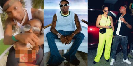 Wizkid cozies up with Cameroon lady