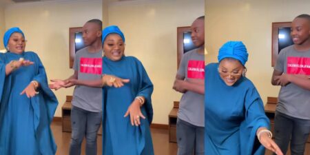 Mercy Aigbe complains about son
