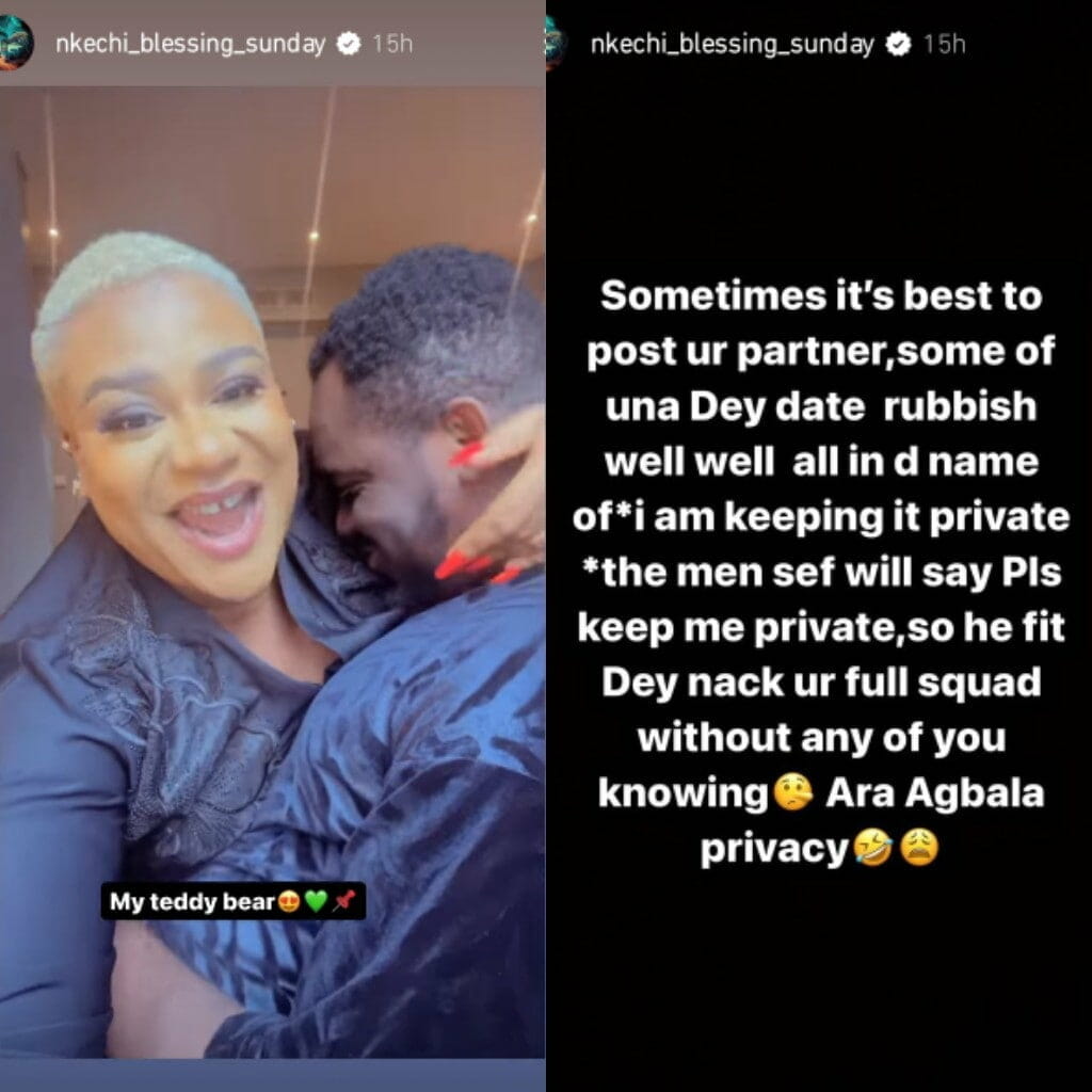 Nkechi Blessing reacts to Medlinboss's affair with friend's husband