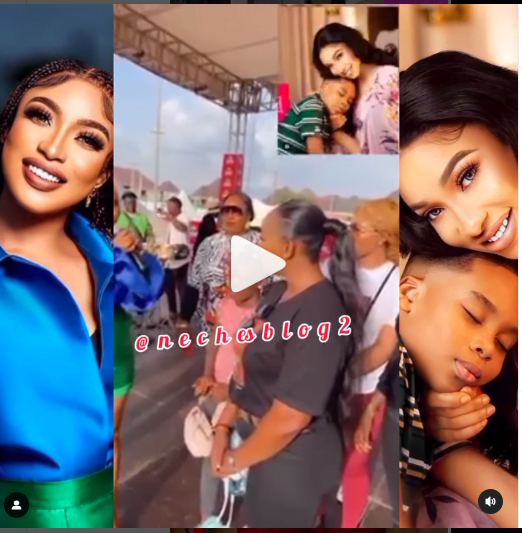 Praises pour in for Tonto Dikeh as her son sponsors 50 kids to school