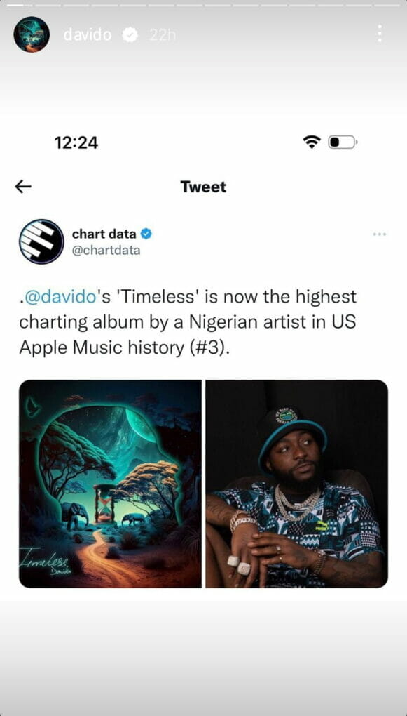 Davido's Timeless breaks record