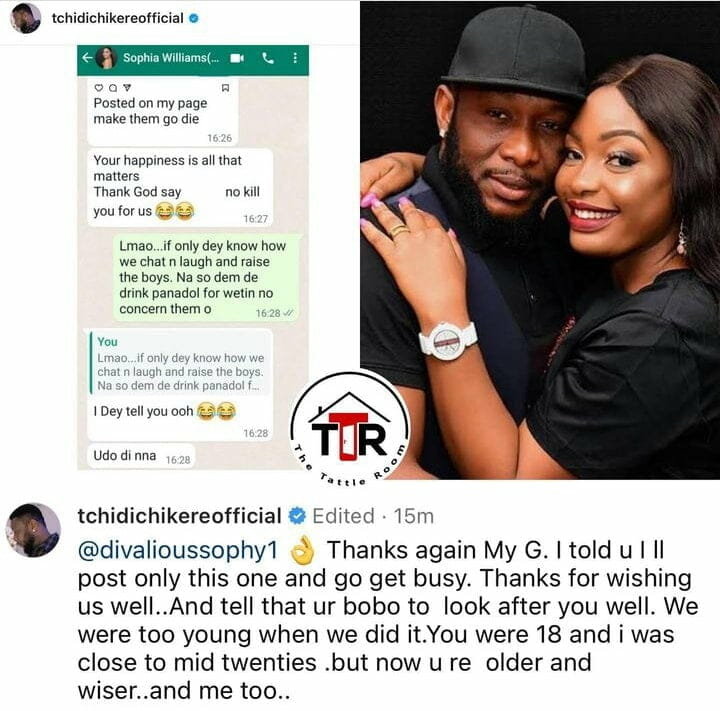 Tchidi Chikere hints at why his marriage to Sophia crashed