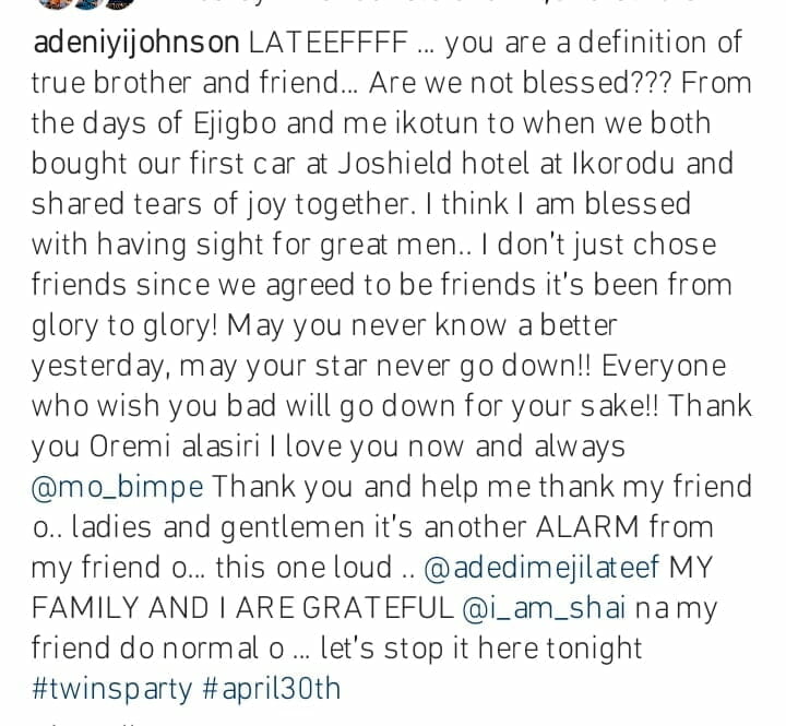 Adeniyi Johnson hails Lateef Adedimeji