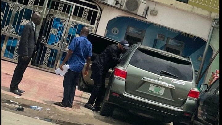Yul Edochie at police station