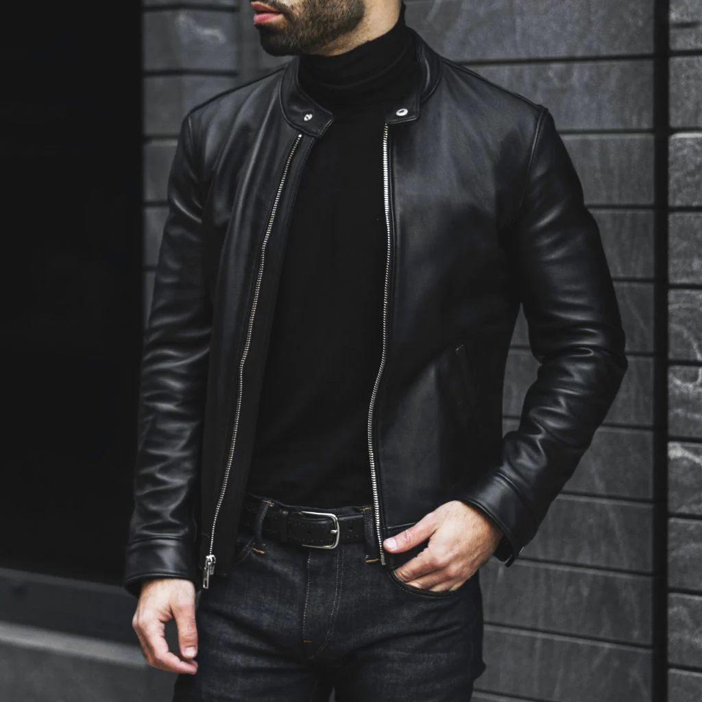 fashionable ways to style a leather jacket