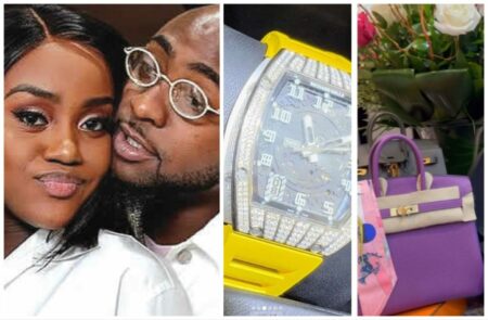 Davido spoils Chioma with luxurious gifts for birthday, buys two Birkin bags, Mille watch