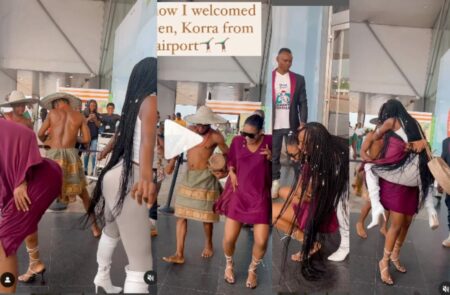 Fans react after Jane Mena welcomes Korra Obidi from the airport in a special way