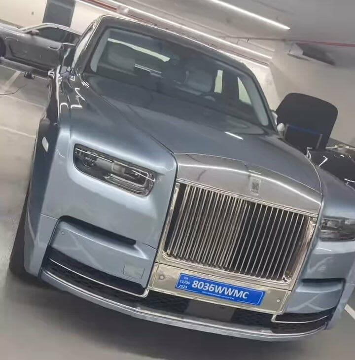 DJ Cuppy's father's new Rolls Royce