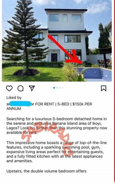 Davido's Banana Island house for rent