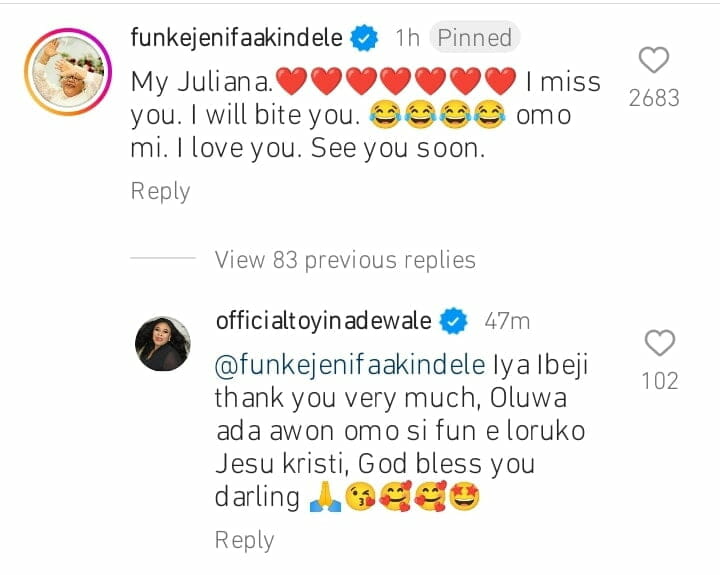 Funke Akindele respond to Juliana Olayode's apology
