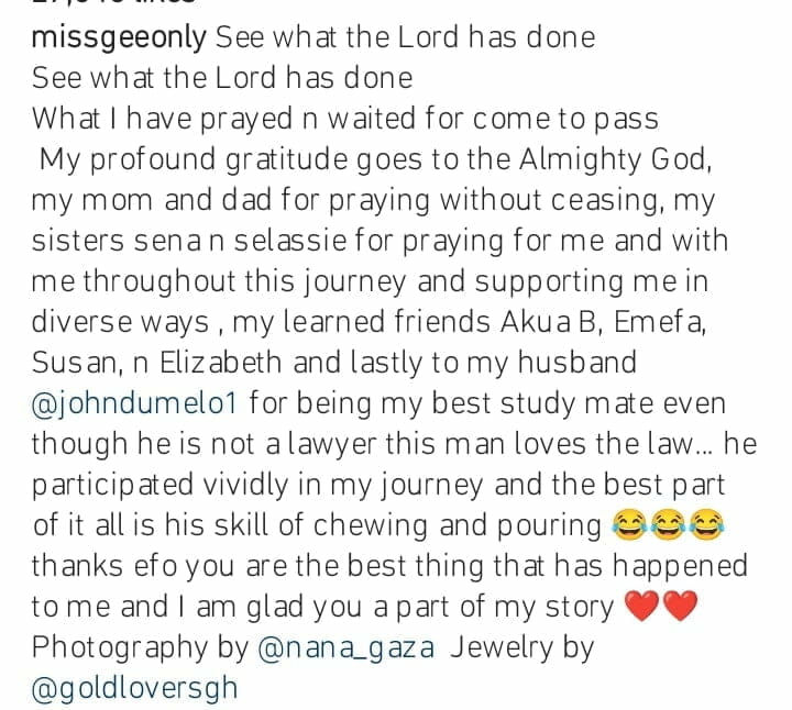 John Dumelo's wife called to bar