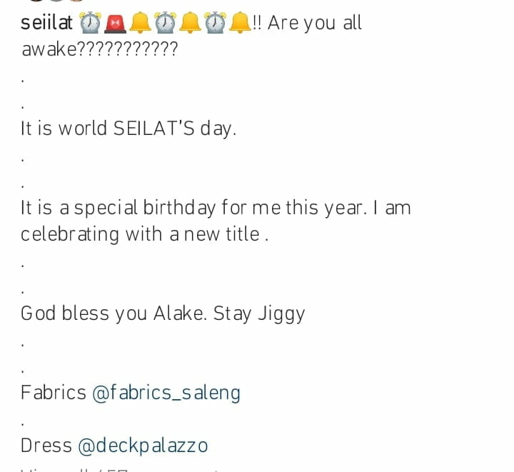 Seiilat celebrates birthday