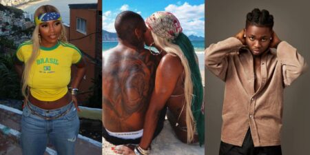 Tiwa Savage flaunts mystery man on vacation