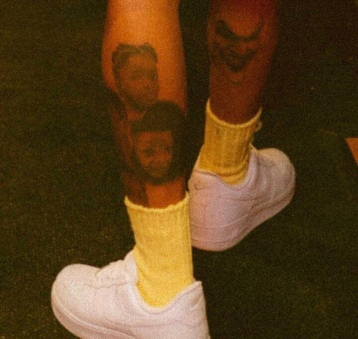 Wizkid new tattoos of his kids