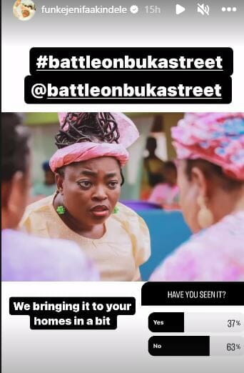 Funke Akindele makes a big announcement about her movie Battle on Buka Street