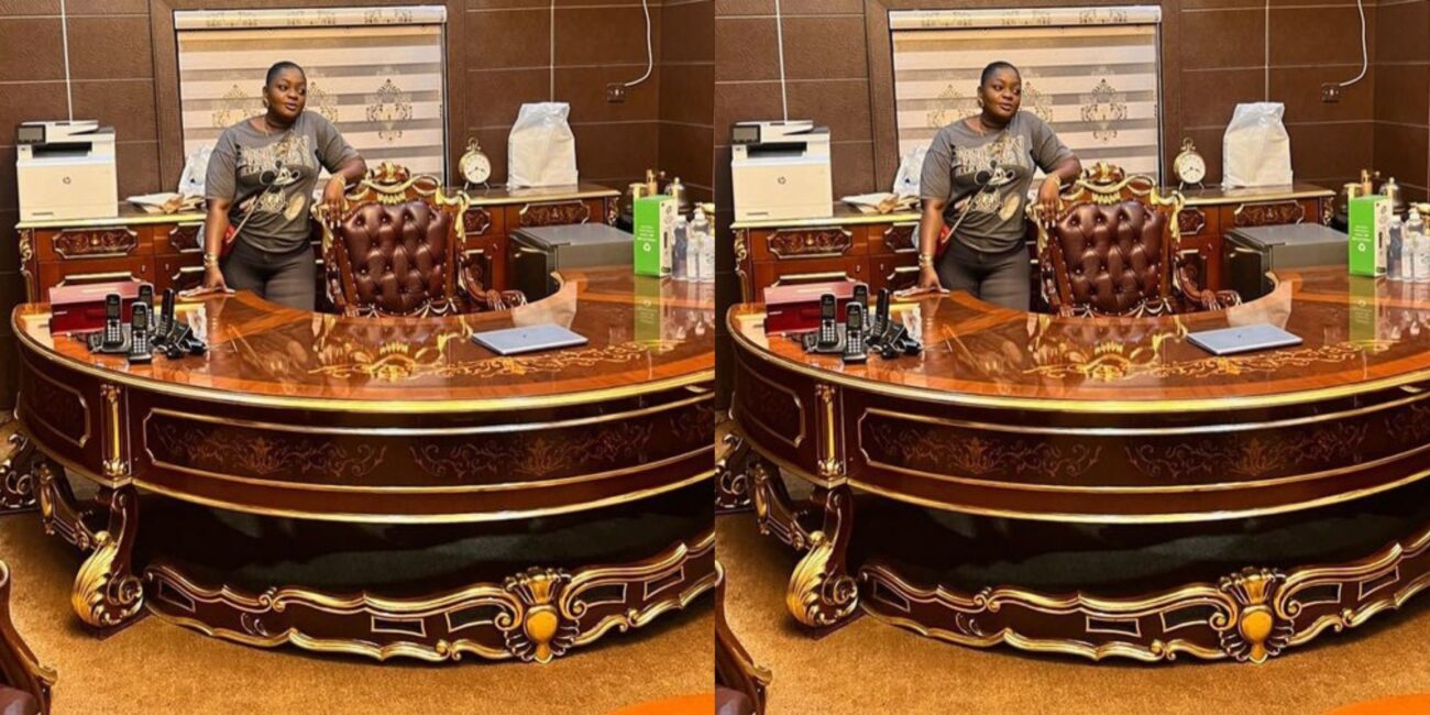 Eniola Badmus receives query as she shows off luxury office