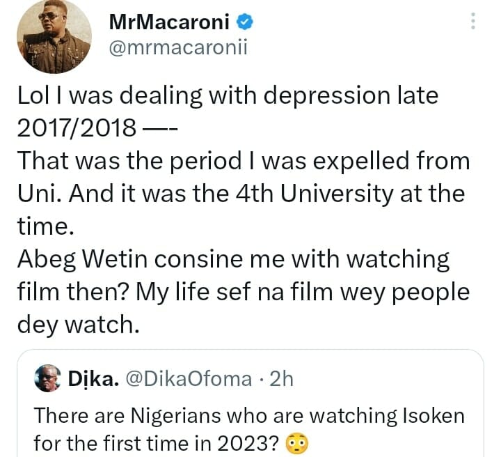 Mr Macaroni recounts how God picked his call