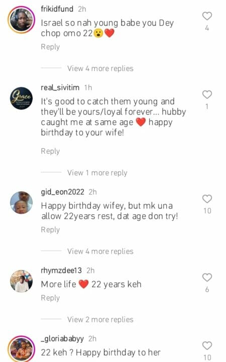 Reactions as Isreal DMW celebrates wife's birthday