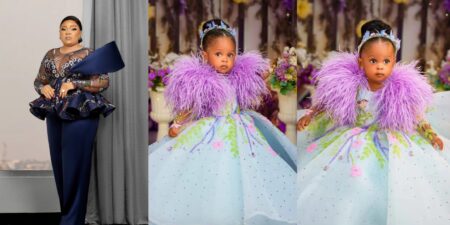 Bimbo Afolayan celebrates daughter's first birthday