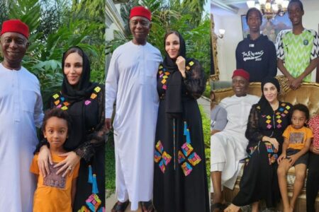 Ned Nwoko and Laila Charani celebrates Eid Al Kabir