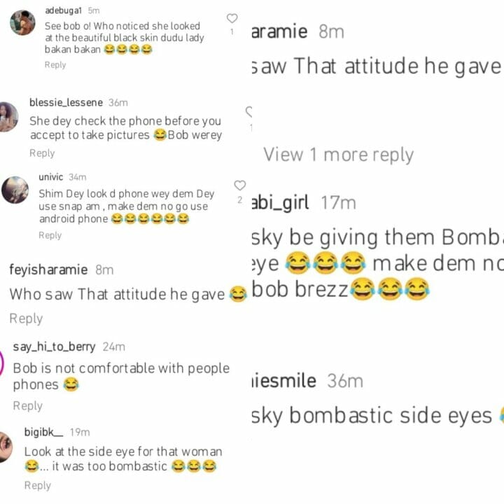 Netizens react to Bobrisky's look at an event 