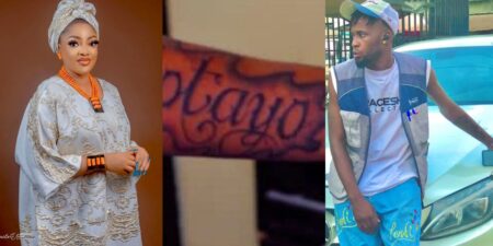 Sotayo Gaga speaks after man tattoos her name on his arms