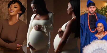 Toke Makinwa reacts as sister announces pregnancy