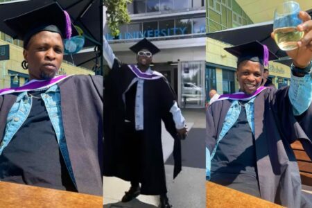 Laycon bags Master's Degree