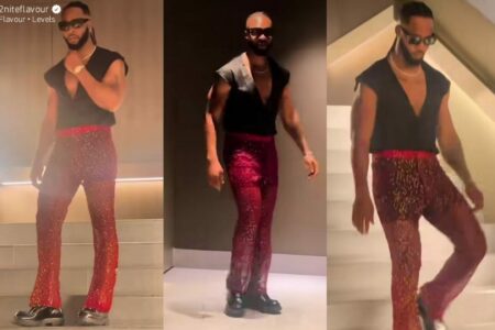 Flavour replies lady for stylishly criticizing his outfit