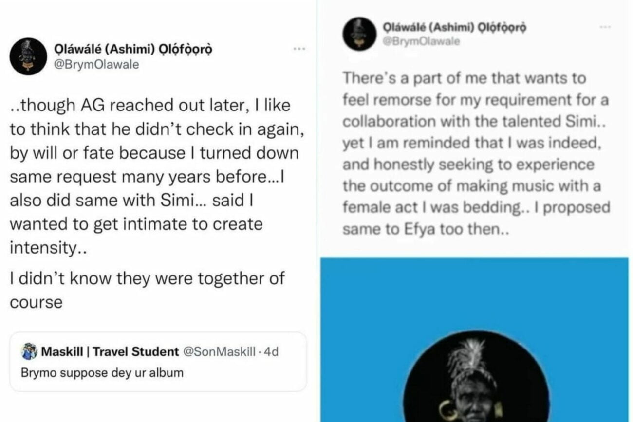 Brymo confesses about his sexual fantasy with Simi