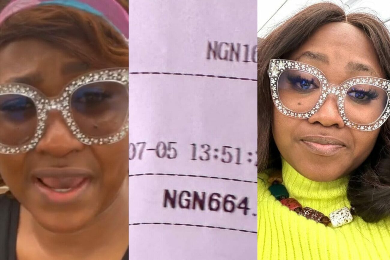 Mary Njoku cries out after paying 664 naira at toll gate