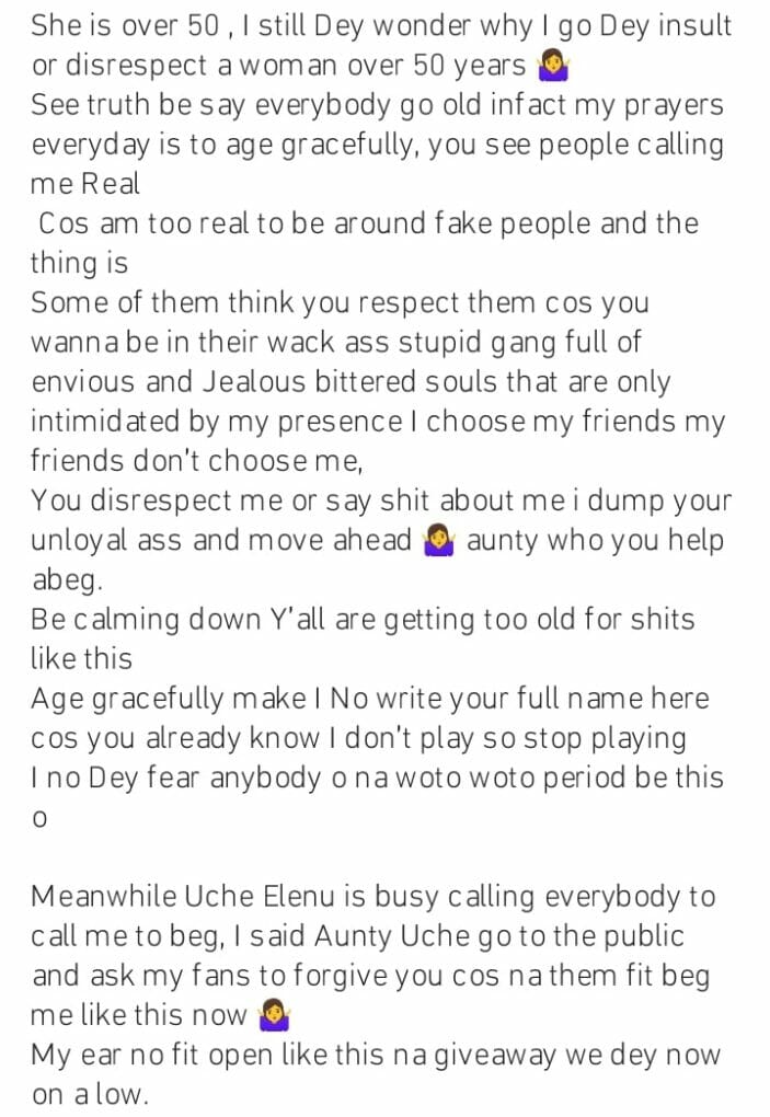 Angela Okorie calls out Kate Henshaw and Uche Elendu