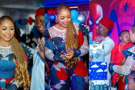 Regina Daniels shares photos from sons birthday party