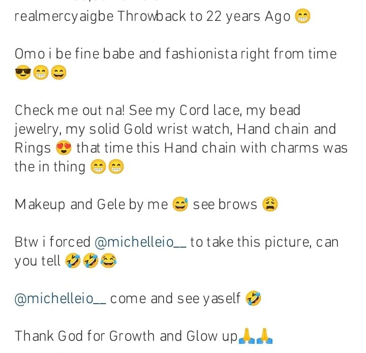 Mercy Aigbe boasts about her beauty and fashion sense in throwback photo