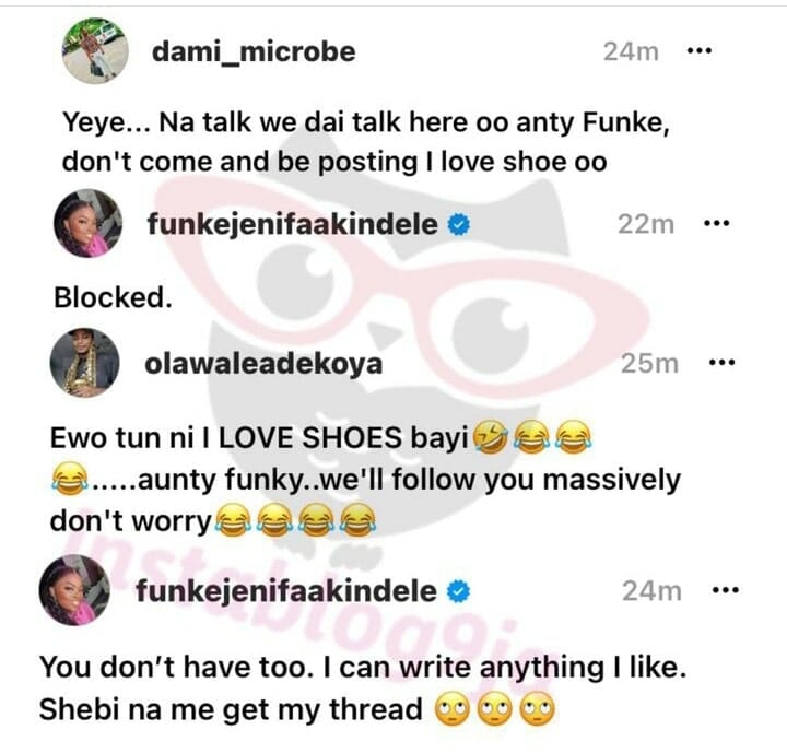 Funke Akindele under fire over her post on Thread