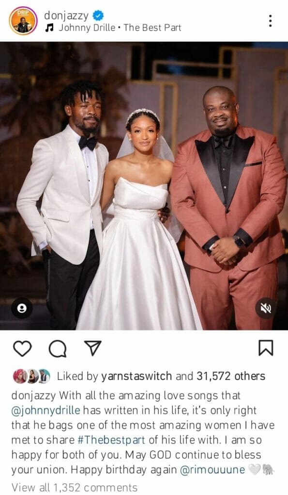 Don Jazzy reveals Johnny Drille is married