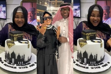 Mercy Aigbe receives cake