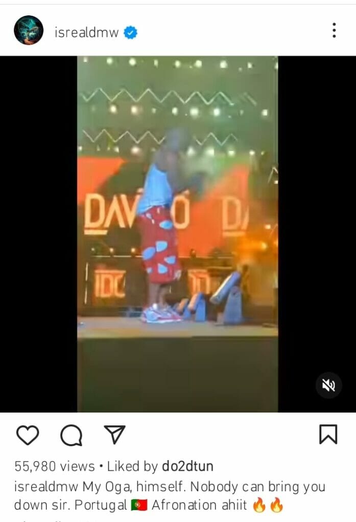 Isreal DMW tells Davido no one can bring him down