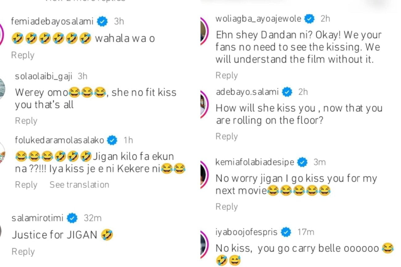 Nollywood stars reacts as Jigan and Damilola Oni clash