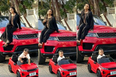 Yetunde Barnabas and daughter Range Rover