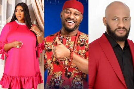 Judy Austin celebrates Yul Edochie as he renews contract with Beer company